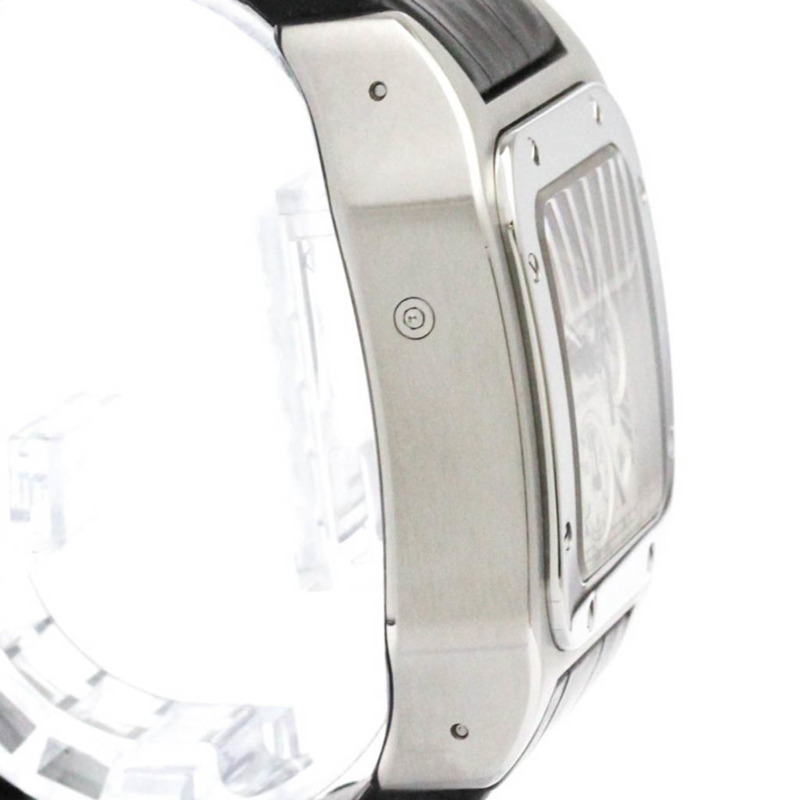 卡地亞 Santos 100 計時碼錶 精鋼自動腕錶 W20090X8 拋光-8