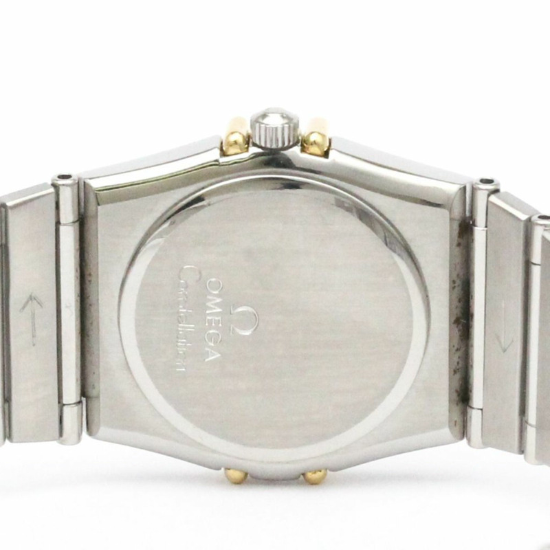 歐米茄星座系列18K金精鋼女錶795.1080拋光款-5