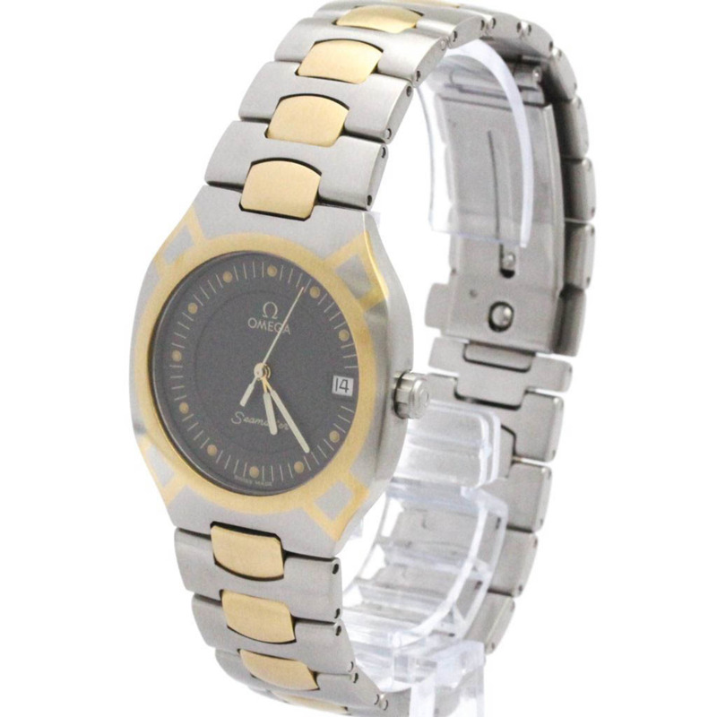 歐米茄海馬系列北極星18K金精鋼腕錶396.1022拋光款-1