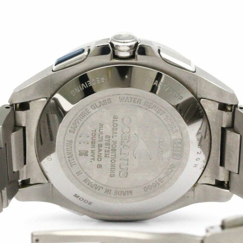 卡西歐 Oceanus GPS 混合電波鈦金屬腕錶 OCW-G1000-1AJF-5