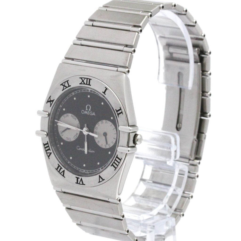 歐米茄星座系列日期顯示精鋼石英男士腕錶 396.1070 拋光款-1