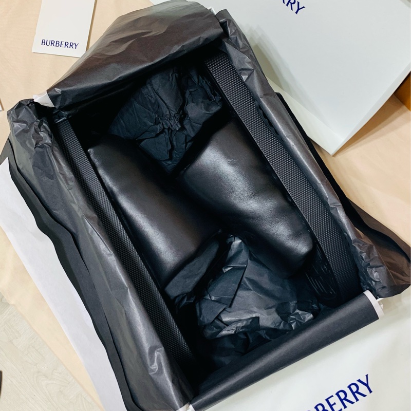 🎁全新盒裝 2024新款 Burberry 巴寶莉 皮革大戰馬厚底拖鞋(原價27500)-2