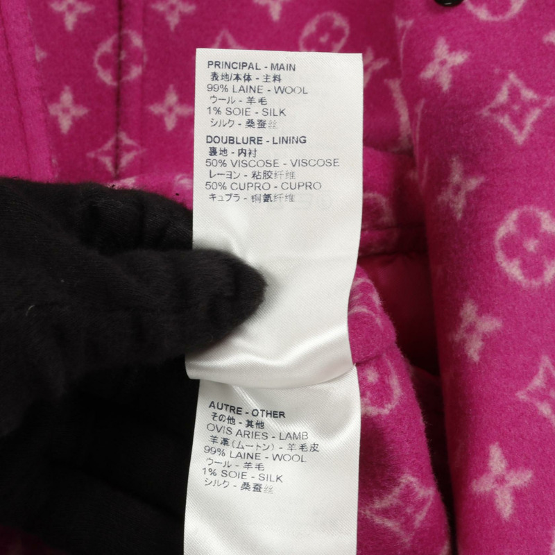 路易威登 其他 羊毛絲綢 粉紅色 二手 女士外套-4