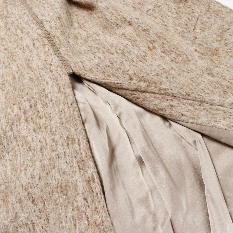 香奈兒其他羊駝毛大衣米色二手女裝-7