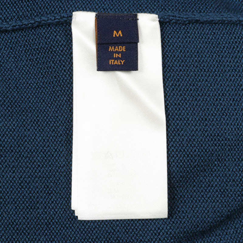 路易威登 (LOUIS VUITTON) 經典圓領羊毛衫 RM222V 綠色黃色 二手 男款 M 碼-4