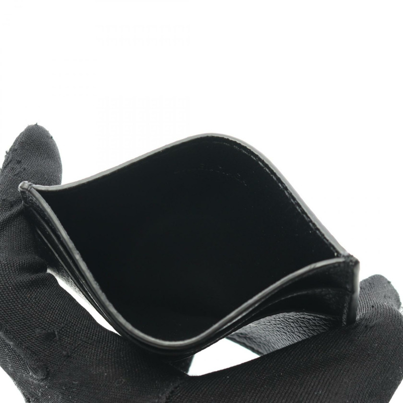 BALENCIAGA 卡包 5943091IZI31090 皮革 黑色 全新 男女通用 標誌-2