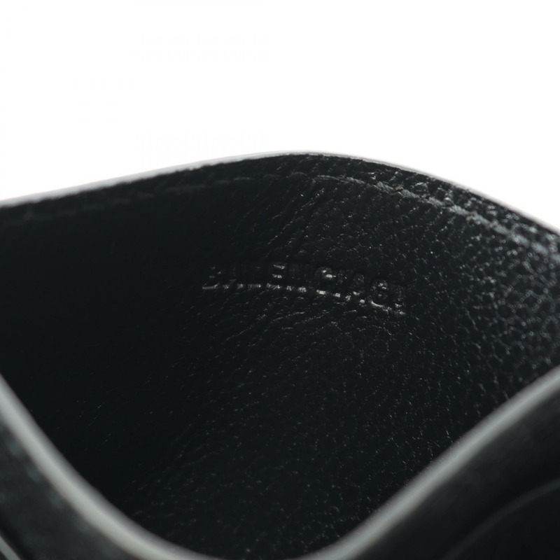 BALENCIAGA 卡包 5943091IZI31090 皮革 黑色 全新 男女通用 標誌-3