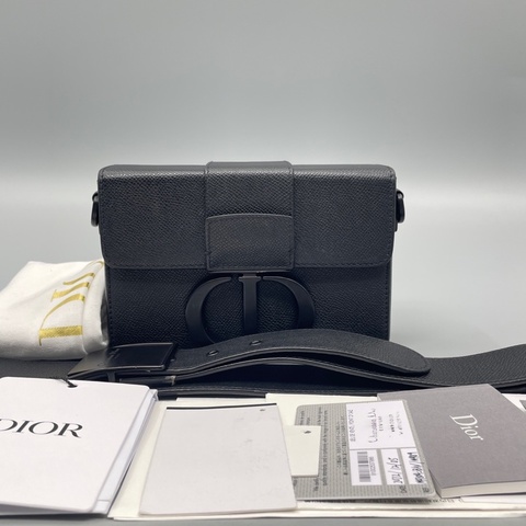 🌷男女都合適！Dior迪奧 蒙田30 Box 磨砂黑 盒子包