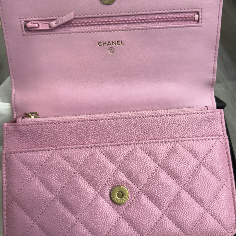 有票❤️全新Chanel 香奈儿WOC荔枝牛皮字母手柄-3