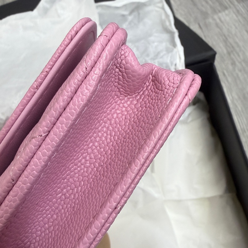 有票❤️全新Chanel 香奈儿WOC荔枝牛皮字母手柄-9