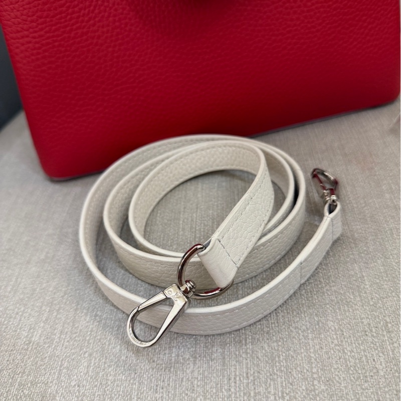 LV Capucines BB 紅三拼色手提兩用包 閒置新❤️-7