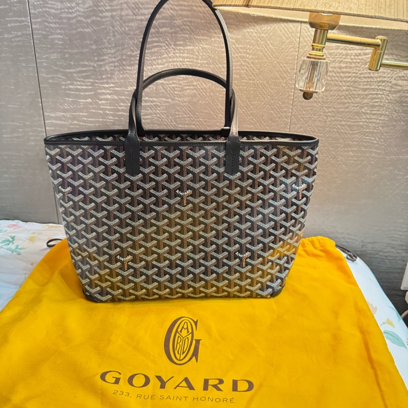 全新法國GOYARD🇫🇷黑色經典拉鏈款購物袋-0