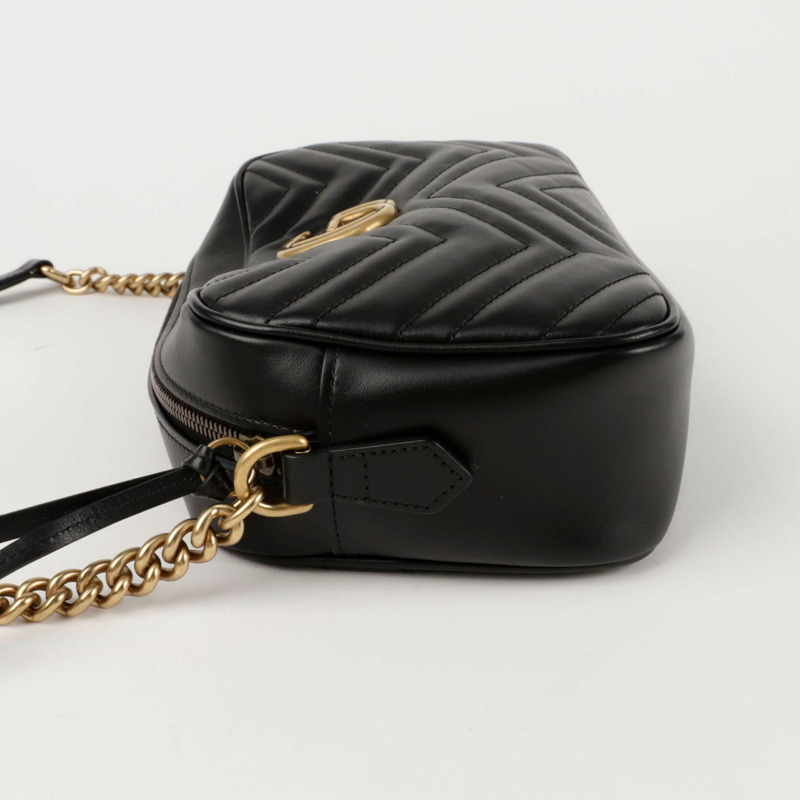 GUCCI 小號 Marmont 馬特拉塞凸紋斜背包 447632-3