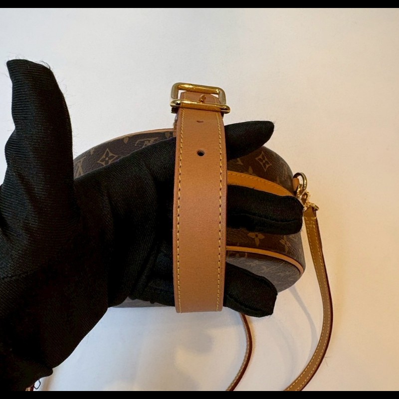 LV 老花金釦圓餅包 小帽盒包 M 43514-15