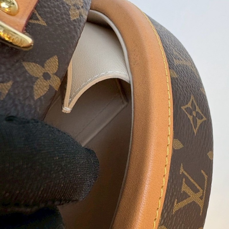 LV 老花金釦圓餅包 小帽盒包 M 43514-26