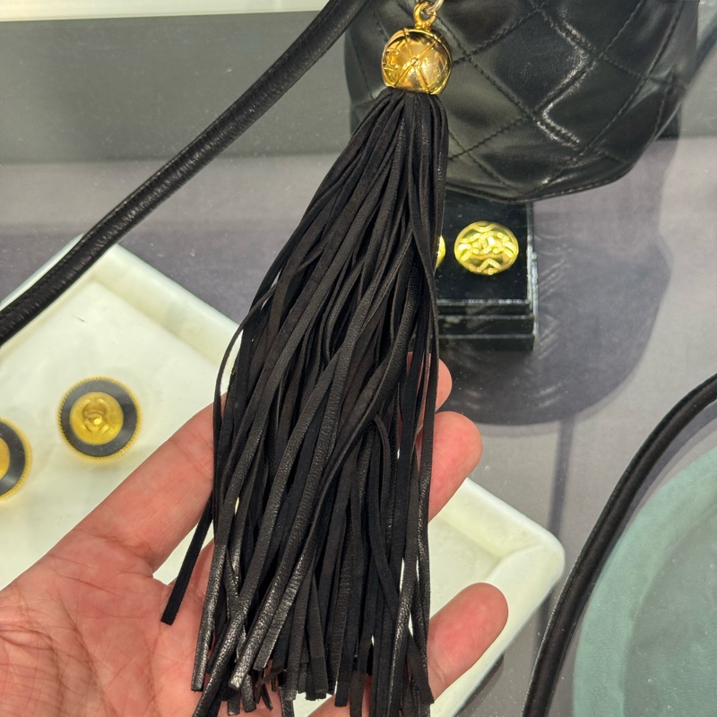 上架中🔑 Chanel vintage流蘇圓筒迷你化妝包-2