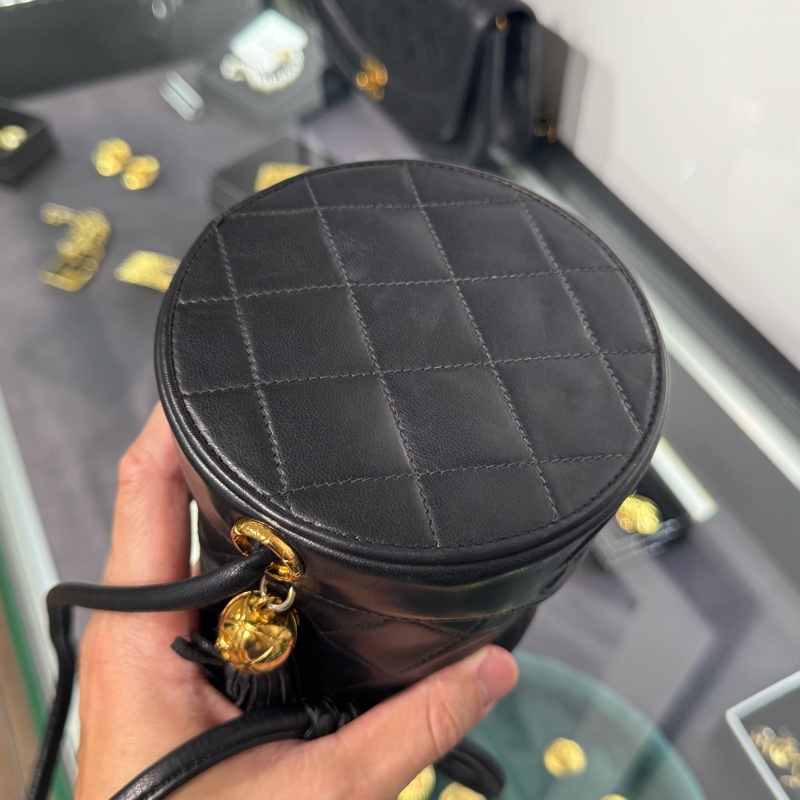 上架中🔑 Chanel vintage流蘇圓筒迷你化妝包-6