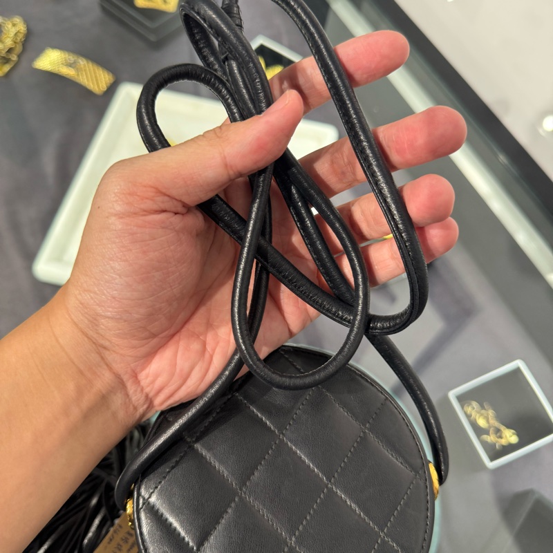 上架中🔑 Chanel vintage流蘇圓筒迷你化妝包-10