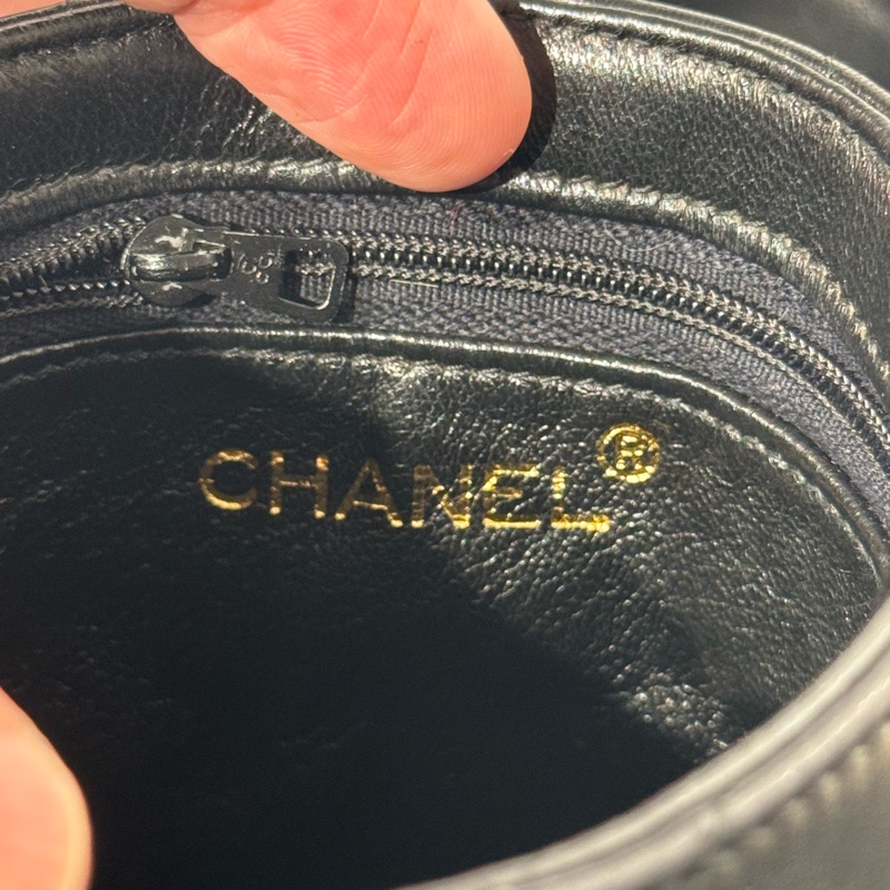 上架中🔑 Chanel vintage流蘇圓筒迷你化妝包-13