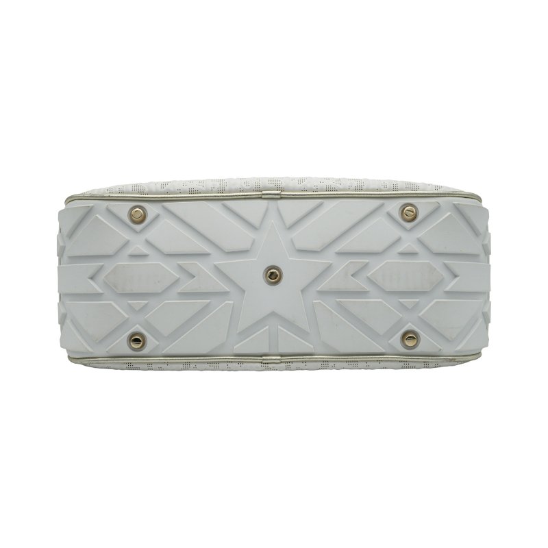 DIOR迪奥VIBE白色皮革保齡球包-3