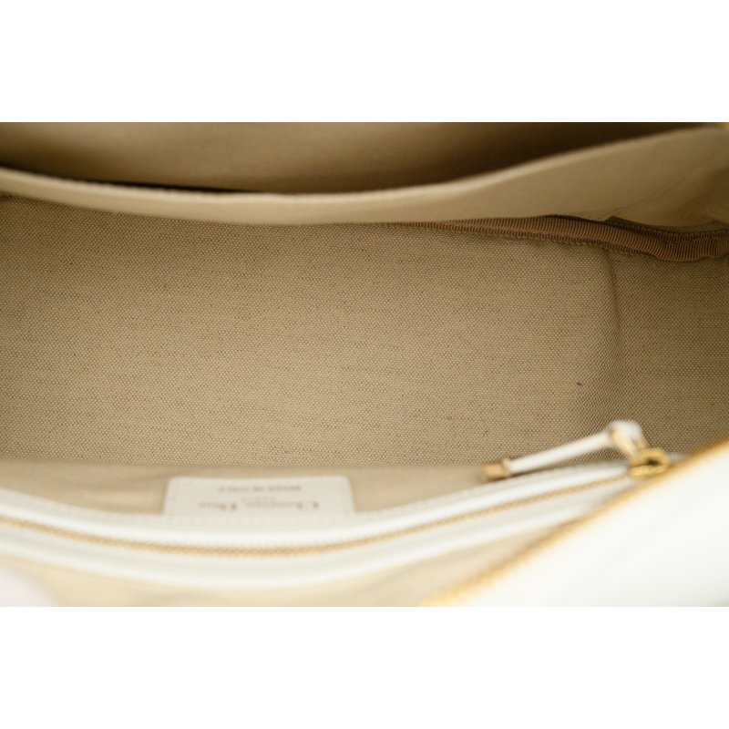 DIOR迪奥VIBE白色皮革保齡球包-5