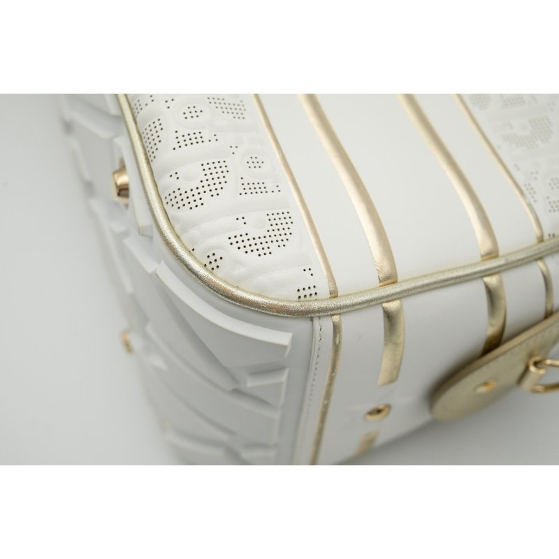 DIOR迪奥VIBE白色皮革保齡球包-11