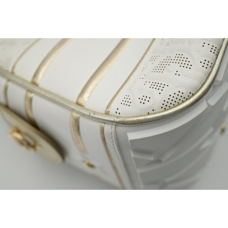 DIOR迪奥VIBE白色皮革保齡球包-12