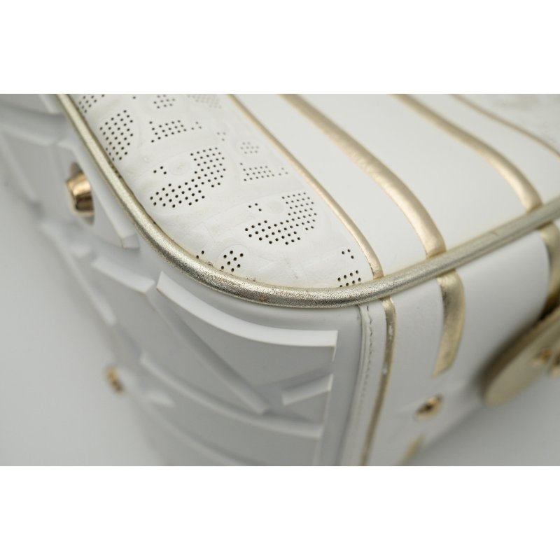 DIOR迪奥VIBE白色皮革保齡球包-13