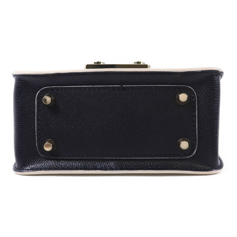 Furla 牛皮皮革Metropolis Mini Crossbody金扣手挽肩背兩用袋-3