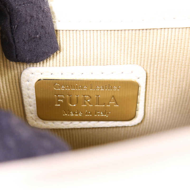 Furla 牛皮皮革Metropolis Mini Crossbody金扣手挽肩背兩用袋-6