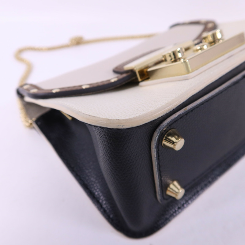 Furla 牛皮皮革Metropolis Mini Crossbody金扣手挽肩背兩用袋-13