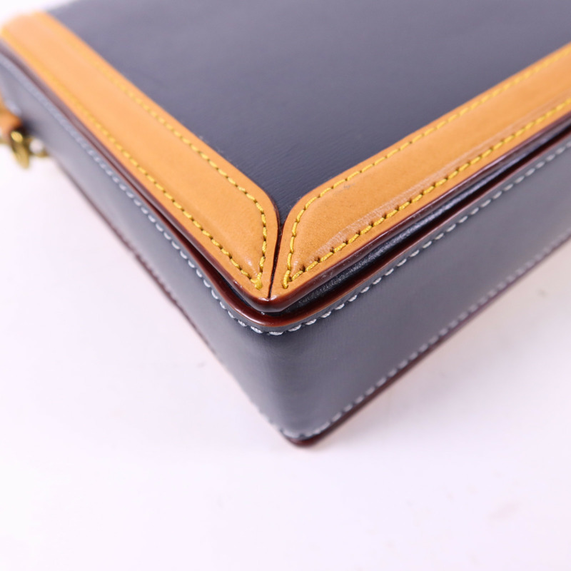 COACH 帆布/牛皮皮革Chain Shoulder Bag金扣鏈帶肩背袋-14