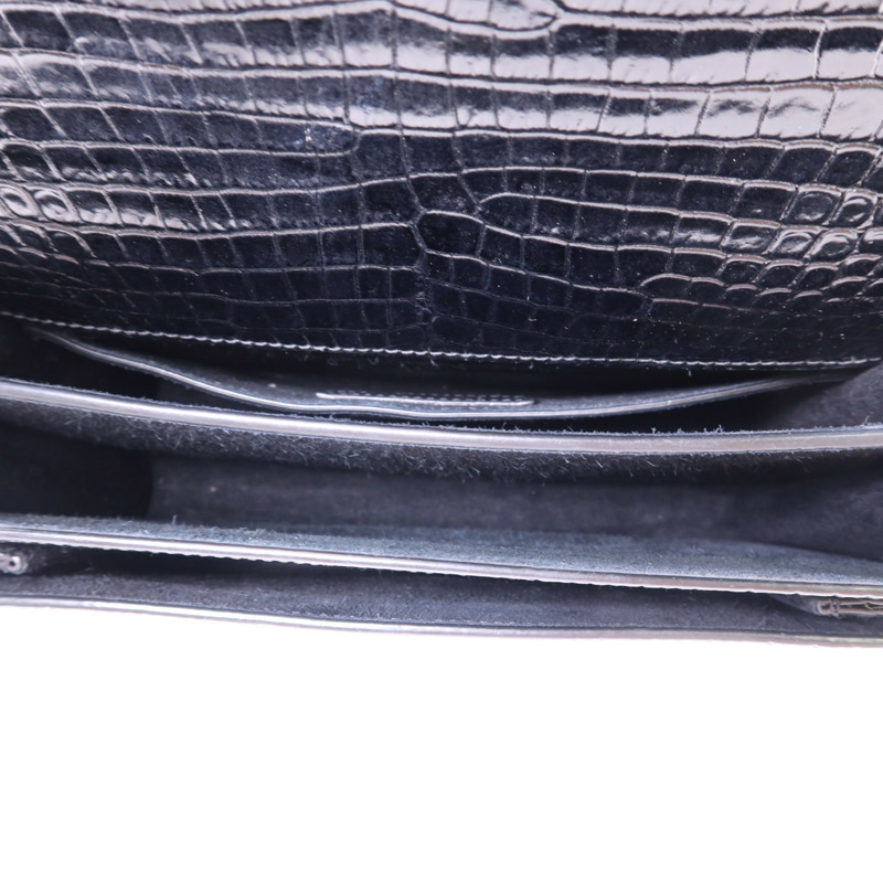 SAINT LAURENT 牛皮皮革Sunset Medium銀扣鏈帶肩背袋-6