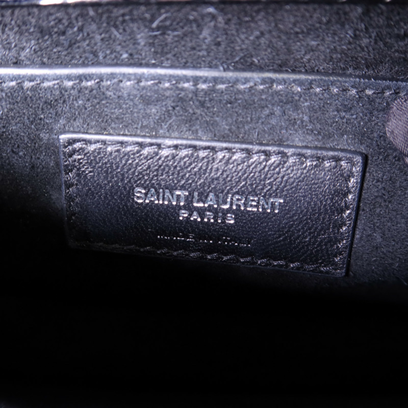 SAINT LAURENT 牛皮皮革Sunset Medium銀扣鏈帶肩背袋-7