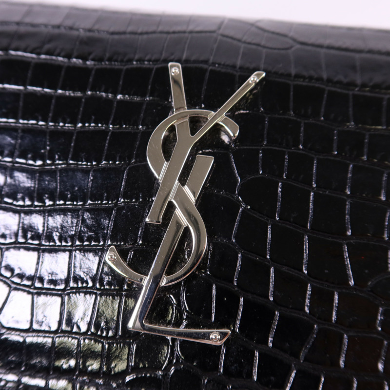 SAINT LAURENT 牛皮皮革Sunset Medium銀扣鏈帶肩背袋-11