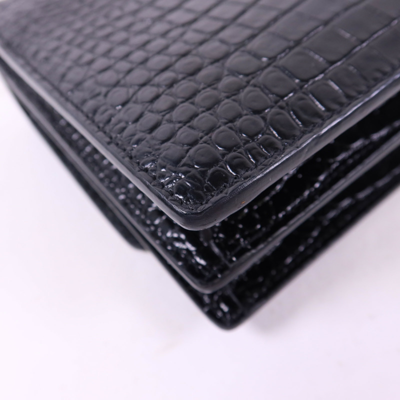 SAINT LAURENT 牛皮皮革Sunset Medium銀扣鏈帶肩背袋-16