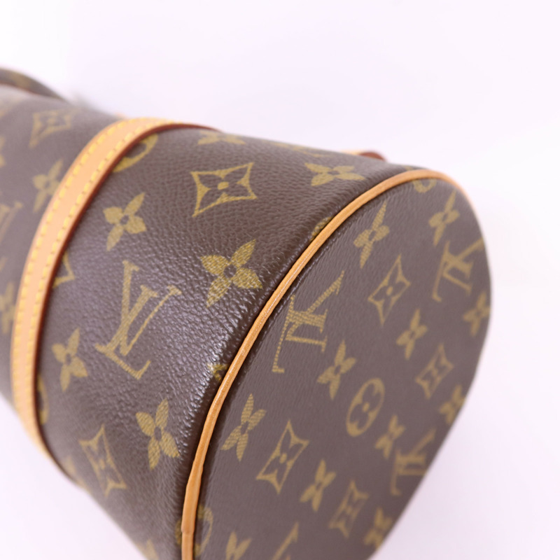 LOUIS VUITTON Monogram Papillon GM金扣手挽袋-10