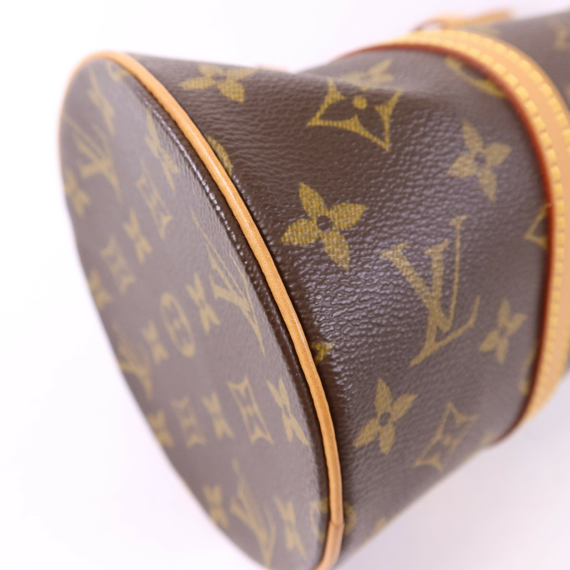 LOUIS VUITTON Monogram Papillon GM金扣手挽袋-11