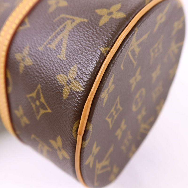 LOUIS VUITTON Monogram Papillon GM金扣手挽袋-12