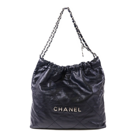 CHANEL 牛皮皮革Chanel 22 Small金扣鏈帶肩背袋