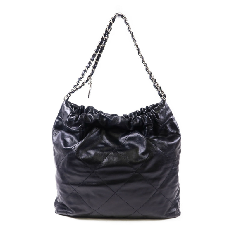 CHANEL 牛皮皮革Chanel 22 Small金扣鏈帶肩背袋-2