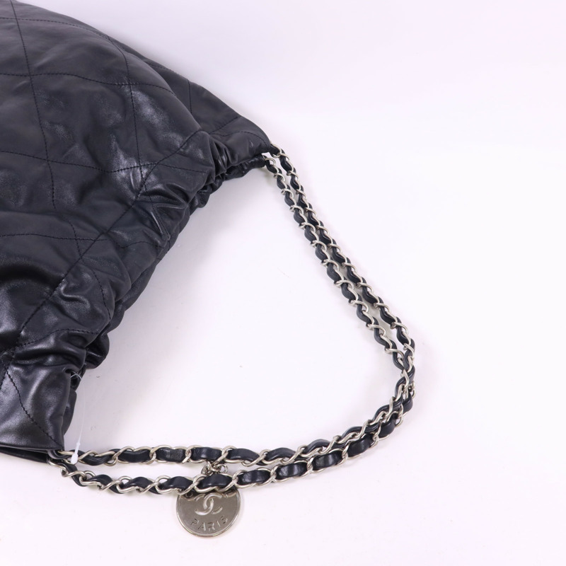 CHANEL 牛皮皮革Chanel 22 Small金扣鏈帶肩背袋-5