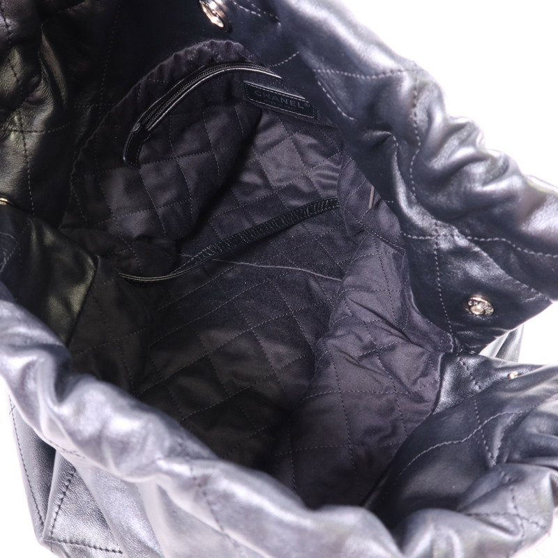 CHANEL 牛皮皮革Chanel 22 Small金扣鏈帶肩背袋-6