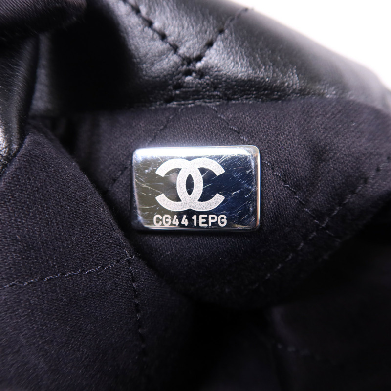 CHANEL 牛皮皮革Chanel 22 Small金扣鏈帶肩背袋-8