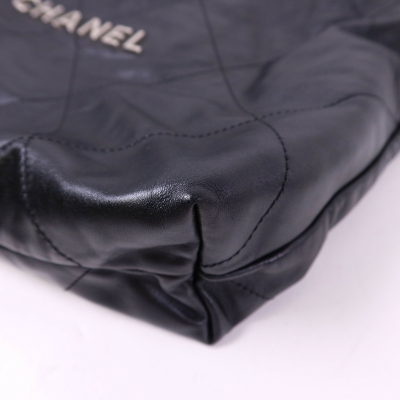 CHANEL 牛皮皮革Chanel 22 Small金扣鏈帶肩背袋-17