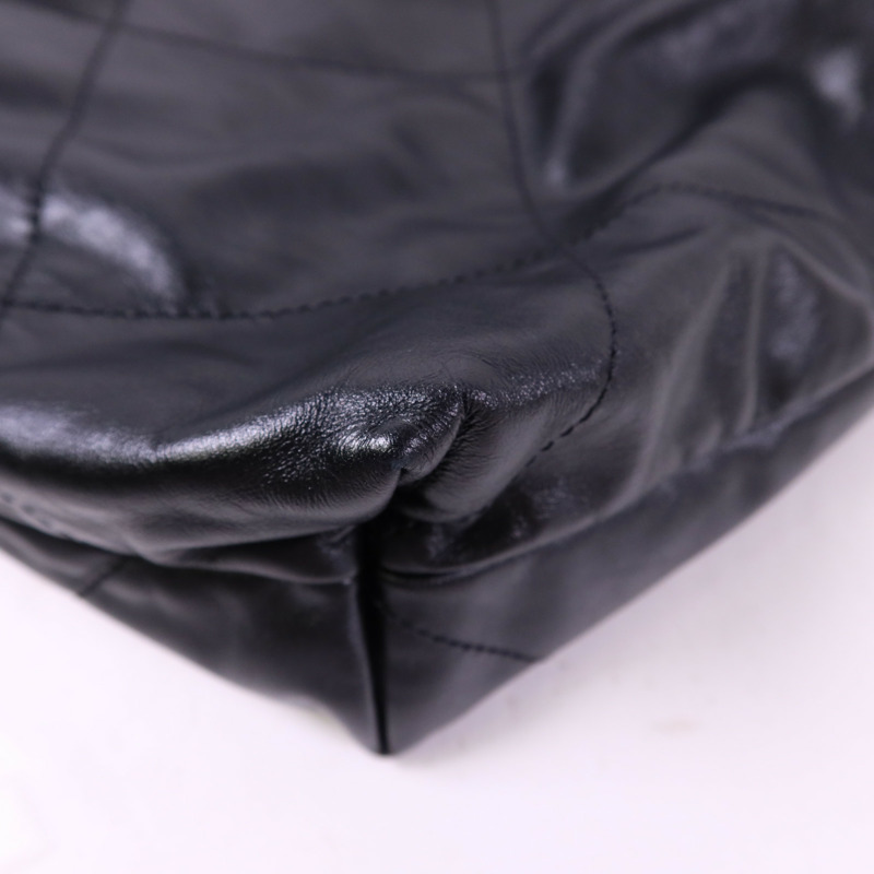 CHANEL 牛皮皮革Chanel 22 Small金扣鏈帶肩背袋-19