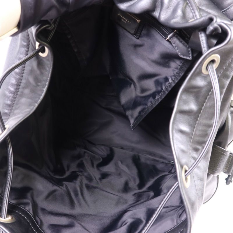 GIVENCHY 牛皮皮革Obsedia Backpack銀扣背包-5