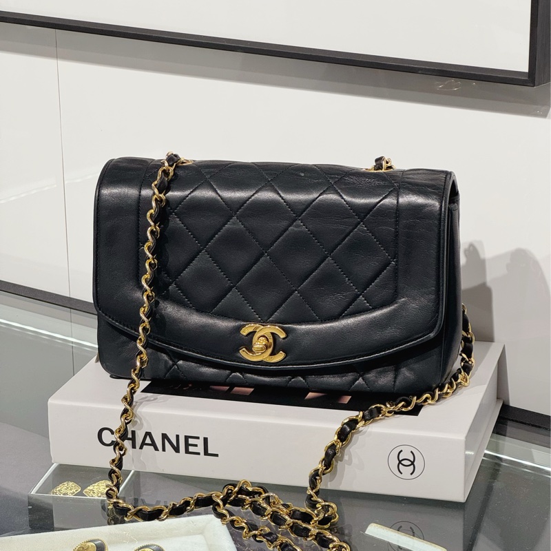 上架中🔑Chanel vintage coco Diana黛妃口蓋鏈包22cm-0