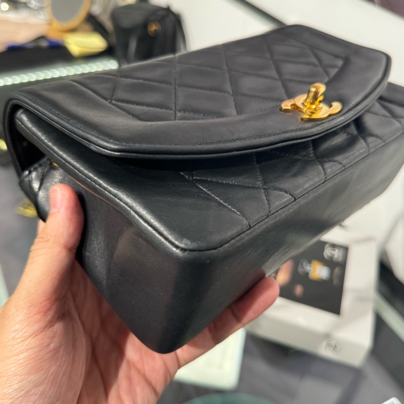 上架中🔑Chanel vintage coco Diana黛妃口蓋鏈包22cm-3