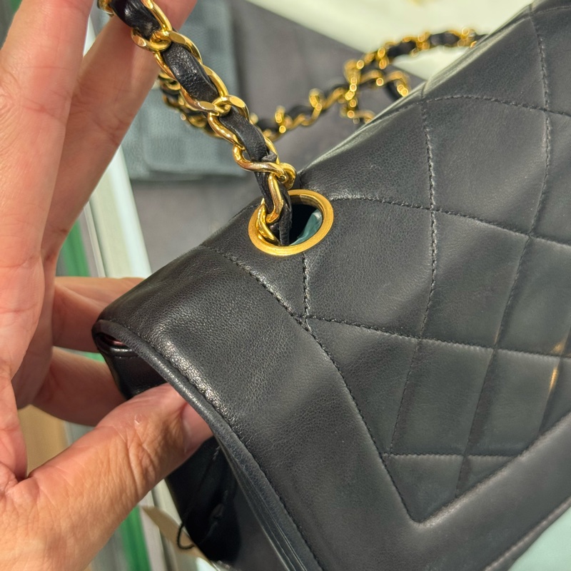 上架中🔑Chanel vintage coco Diana黛妃口蓋鏈包22cm-7